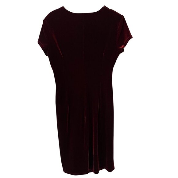 Vtg Robbie Bee Velvet Dress Size 14  Y2K Whimsigoth Fairygrunge Made In USA - Picture 2 of 6